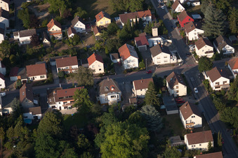 Drone recording of District Dannstadt in Dannstadt-Schauernheim in the state Rhineland-Palatinate, Germany