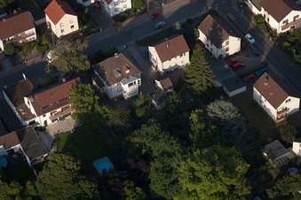 Aerial view of District Dannstadt in Dannstadt-Schauernheim in the state Rhineland-Palatinate, Germany