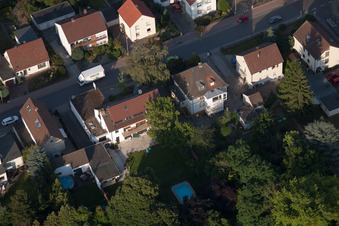 Oblique view of District Dannstadt in Dannstadt-Schauernheim in the state Rhineland-Palatinate, Germany