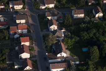 District Dannstadt in Dannstadt-Schauernheim in the state Rhineland-Palatinate, Germany from the plane