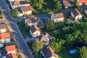 Vom-Stein-Straße in the district Dannstadt in Dannstadt-Schauernheim in the state Rhineland-Palatinate, Germany