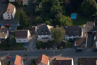 Drone recording of District Dannstadt in Dannstadt-Schauernheim in the state Rhineland-Palatinate, Germany