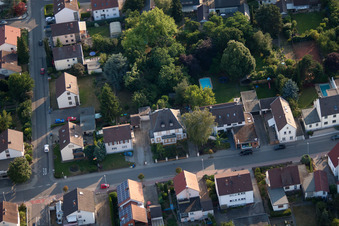 District Dannstadt in Dannstadt-Schauernheim in the state Rhineland-Palatinate, Germany from a drone