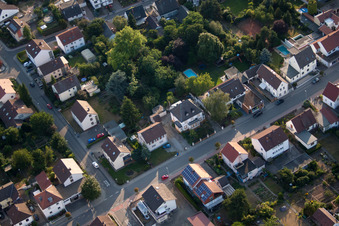 Aerial view of District Dannstadt in Dannstadt-Schauernheim in the state Rhineland-Palatinate, Germany