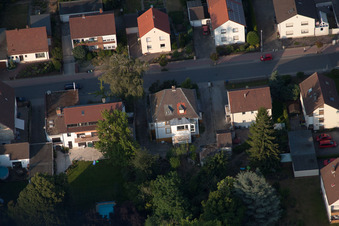 Oblique view of District Dannstadt in Dannstadt-Schauernheim in the state Rhineland-Palatinate, Germany