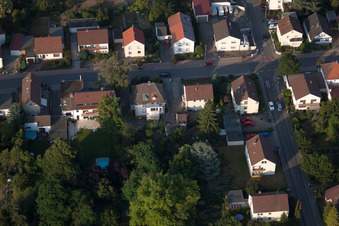 District Dannstadt in Dannstadt-Schauernheim in the state Rhineland-Palatinate, Germany out of the air