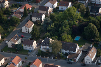 District Dannstadt in Dannstadt-Schauernheim in the state Rhineland-Palatinate, Germany out of the air