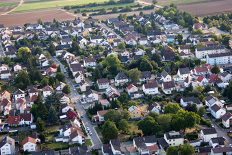 Drone image of District Dannstadt in Dannstadt-Schauernheim in the state Rhineland-Palatinate, Germany