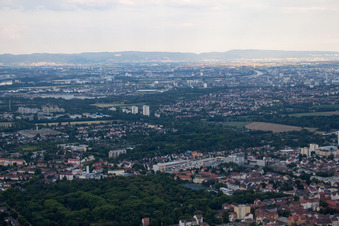 Frankenthal in the state Rhineland-Palatinate, Germany seen from above