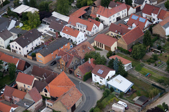District Bobenheim in Bobenheim-Roxheim in the state Rhineland-Palatinate, Germany viewn from the air