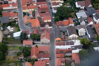 District Bobenheim in Bobenheim-Roxheim in the state Rhineland-Palatinate, Germany seen from above