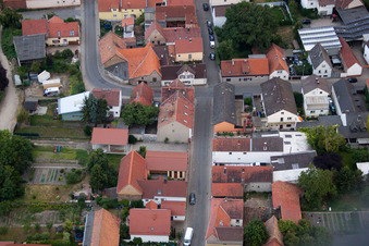 District Bobenheim in Bobenheim-Roxheim in the state Rhineland-Palatinate, Germany from the plane