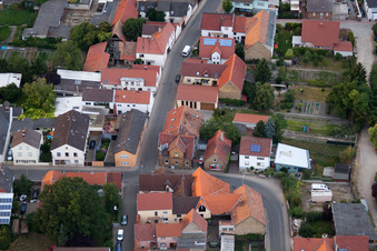 District Bobenheim in Bobenheim-Roxheim in the state Rhineland-Palatinate, Germany out of the air