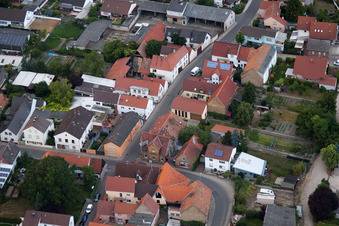 District Bobenheim in Bobenheim-Roxheim in the state Rhineland-Palatinate, Germany seen from above