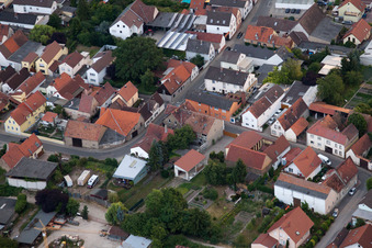 District Bobenheim in Bobenheim-Roxheim in the state Rhineland-Palatinate, Germany from a drone