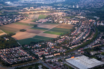 Frankenthal in the state Rhineland-Palatinate, Germany viewn from the air