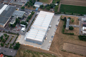 KSB SE in Frankenthal in the state Rhineland-Palatinate, Germany seen from above