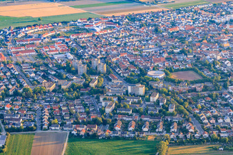 Round sports hall in Mutterstadt in the state Rhineland-Palatinate, Germany