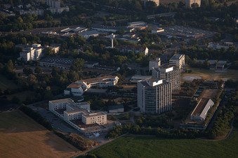 Aerial photograpy of District Oggersheim in Ludwigshafen am Rhein in the state Rhineland-Palatinate, Germany