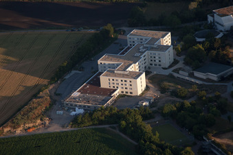 Bird's eye view of District Oggersheim in Ludwigshafen am Rhein in the state Rhineland-Palatinate, Germany