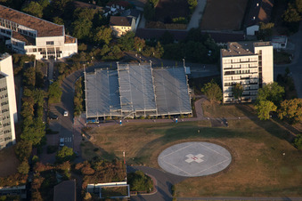 Aerial view of District Oggersheim in Ludwigshafen am Rhein in the state Rhineland-Palatinate, Germany