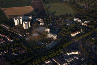District Oggersheim in Ludwigshafen am Rhein in the state Rhineland-Palatinate, Germany out of the air