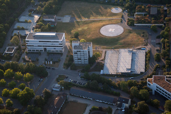 District Oggersheim in Ludwigshafen am Rhein in the state Rhineland-Palatinate, Germany seen from above