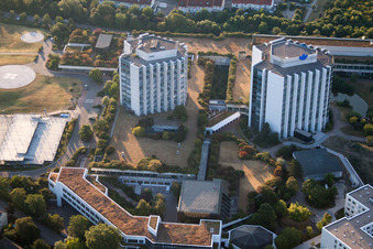 District Oggersheim in Ludwigshafen am Rhein in the state Rhineland-Palatinate, Germany viewn from the air