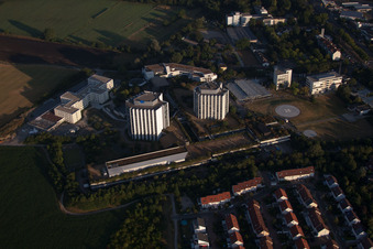 BG Clinic in the district Oggersheim in Ludwigshafen am Rhein in the state Rhineland-Palatinate, Germany out of the air