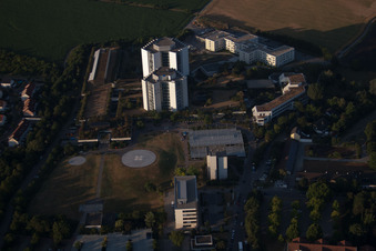 District Oggersheim in Ludwigshafen am Rhein in the state Rhineland-Palatinate, Germany out of the air