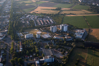 Oblique view of District Oggersheim in Ludwigshafen am Rhein in the state Rhineland-Palatinate, Germany