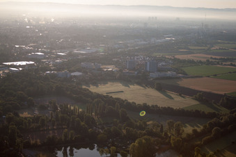District Oggersheim in Ludwigshafen am Rhein in the state Rhineland-Palatinate, Germany out of the air