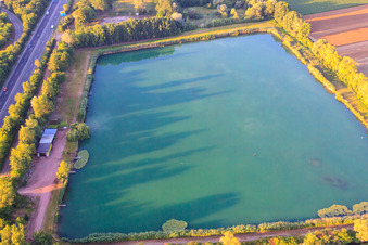 Scheller Pond in Mutterstadt in the state Rhineland-Palatinate, Germany