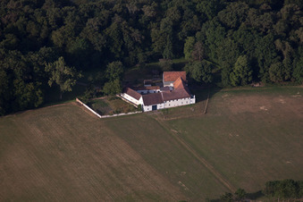 Aerial photograpy of Herrenmühle in Erlenbach bei Kandel in the state Rhineland-Palatinate, Germany