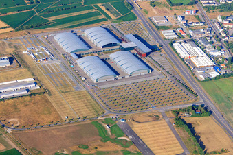 Karlsruhe Trade Fair with dm-arena in the district Forchheim in Rheinstetten in the state Baden-Wuerttemberg, Germany