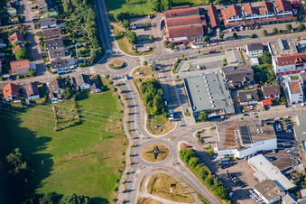 Another roundabout in the district Langensteinbach in Karlsbad in the state Baden-Wuerttemberg, Germany