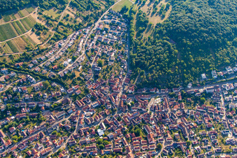 Aerial photograpy of District Dietlingen in Keltern in the state Baden-Wuerttemberg, Germany