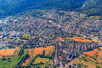 View from the north in Birkenfeld in the state Baden-Wuerttemberg, Germany