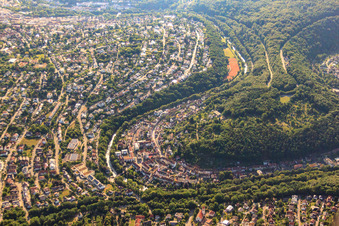 Nagoldschleife to Friedenstr in the district Südweststadt in Pforzheim in the state Baden-Wuerttemberg, Germany