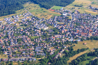 Northern Black Forest from the south in Tiefenbronn in the state Baden-Wuerttemberg, Germany