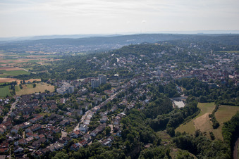 Heinrich-Längerer Street in Leonberg in the state Baden-Wuerttemberg, Germany