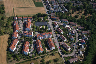 Adalbert-Stifter Street in the district Höfingen in Leonberg in the state Baden-Wuerttemberg, Germany