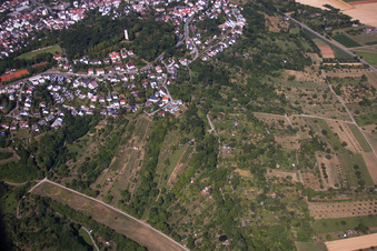 Engelberg Tower, Engelberg Meadow in Leonberg in the state Baden-Wuerttemberg, Germany from above