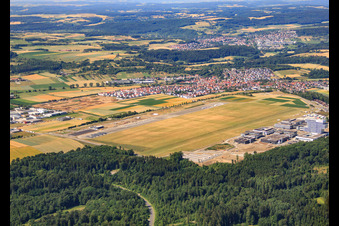 Gliding site Malmsheim of the SFC Leonberg Renningen in the district Malmsheim in Renningen in the state Baden-Wuerttemberg, Germany