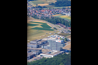 Research building and office complex of the Robert Bosch GmbH Center for Research and Advanced Engineering in the district Malmsheim in Renningen in the state Baden-Wuerttemberg, Germany