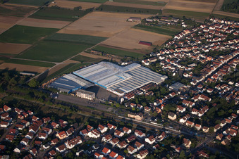 Kardex Remstar Produktion Deutschland GmbH factory premises Kardex-Platz in Bellheim in the state Rhineland-Palatinate, Germany out of the air