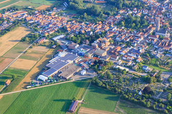 Drone image of BELLHEIMER BREWERY - PARK & Bellheimer Breweries GmbH & Co. KG in Bellheim in the state Rhineland-Palatinate, Germany