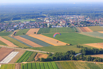Aerial view of At the water tower from the north in Kandel in the state Rhineland-Palatinate, Germany