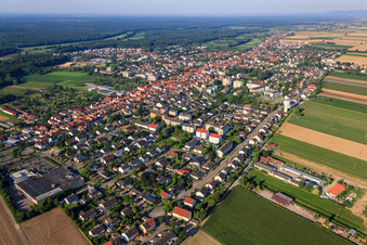 Nansenstr in Kandel in the state Rhineland-Palatinate, Germany out of the air