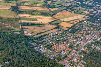Oblique view of District Sahlenburg in Cuxhaven in the state Lower Saxony, Germany
